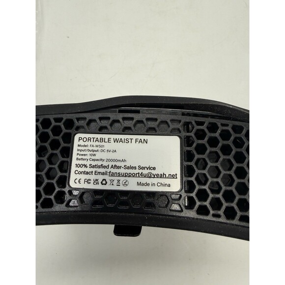 4-in-1 Portable Waist Personal Rechargeable Fan 20000mAh Powerful Dual-Motor - Picture 12 of 16